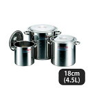 CLO モリブデン寸胴鍋 18cm 4.5L 手無(015019)07-0072-0105業務用 調理道具