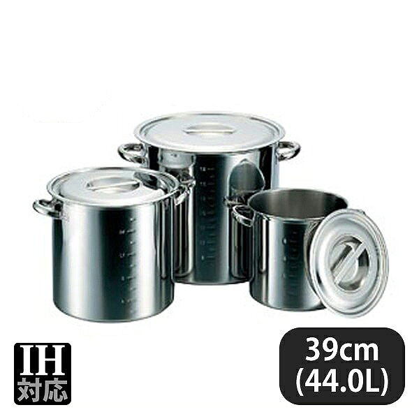 乐天商城 - CLO 電磁モリブデン寸胴鍋 目盛付 39cm（015225）07-0071-0807業務用 調理道具