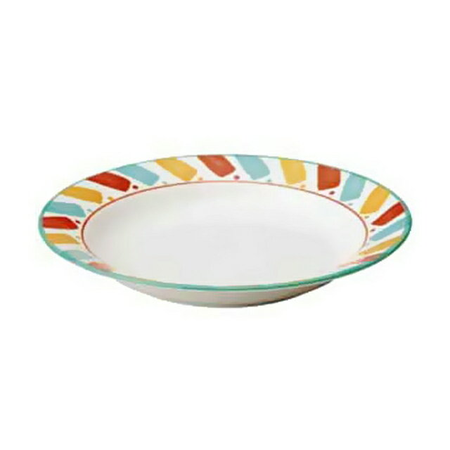 Rakuten - パレッタ 25.5cm カレースパゲティボール 6枚セット KOYO 光洋陶器（13121010）皿 食器 ボウル 白 カラフル カフェ レストラン 洋食器