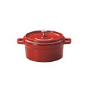 鉄製ココット/ホーロー仕上 /ホーロー仕上 レッド 13cm 6個セット KOYO コーヨー(S9958003)洋食器 業務用食器