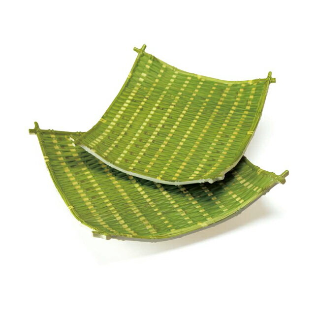 乐天商城 - 竹風メラミンプレート青 四海波 大 91-317L（QPL1001）1-2192-0301トレー トレイ プレート メラミン 竹風 和食 料理飾り