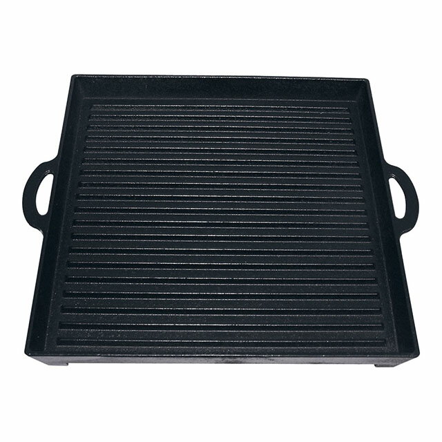 アサヒ 鉄角型グリルプレート 波（AGLB001）1-0110-0701