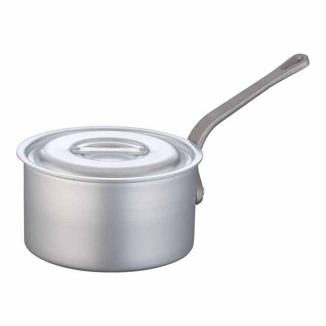 片手深型鍋アルミニウム アルマイト加工 目盛付 TKG 21cm（AKT8221）9-0031-0403