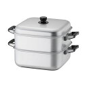 アルマイト角型蒸器 33cm 一重(AMS71331)1-0411-0907