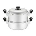 アルマイト ゆうげ紀行 蒸し器セット 22cm(AMSN401)1-0412-0401