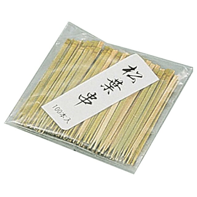 竹製 松葉串 100本入 80mm（DKS07080）1-0783-1502