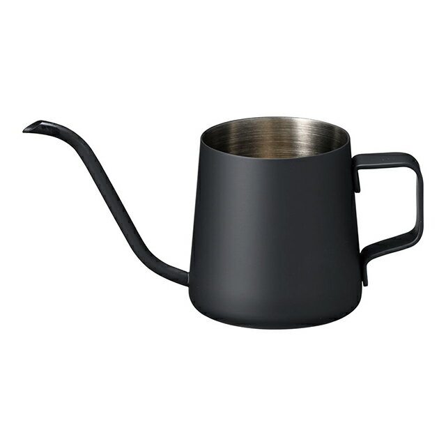 18-8 コーヒードリップポット 蓋無 耐熱ブラック塗装 240cc（FDLE001）1-0901-0401