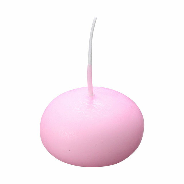 フラットキャンドル 24ヶ入 40045 ピンク（PKYB3PI）1-1797-2002