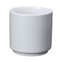 高強度磁器 ホワイト WH-001 湯呑(RYNC801)1-2459-2701