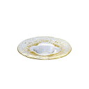 リム付プレート176 オービット金箔付き 3枚 東洋佐々木ガラス(46158G)プレート 皿