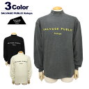 サルベージパブリックコレパ メンズ カットソー ゴルフ モックネック 長袖 保温 吸湿 ストレッチ プリント SALVAGEPUBLICKOLEPA SVKA2014 2022秋冬