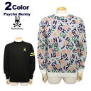 【40%OFF】サイコバニー メンズ ニット クルーネック ジャガード 保温 軽量 ストレッチ 薄手 PsychoBunny 221753-GF054 2022...