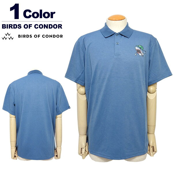 【30%OFF】バーズオブコンドル メンズ ポロシャツ 半袖 ゴルフ スムース 吸汗速乾 ストレッチ プリント NORM BIRDSOFCONDOR TEMC3S2 2023春夏 セール SALE