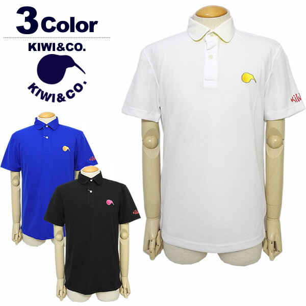 【30%OFF】キウィアンドコー ポロシャツ メンズ ゴルフ 半袖 吸汗速乾 UVカット ストレッチ KIWI&CO. KIWI5SP03M231 2023春夏 SALE セール