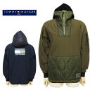 【30%OFF】トミー ヒルフィガーゴルフ メンズ 異素材 アノラック パーカー 軽量 ストレッチ TOMMYHILFIGERGOLF THMA368 2023秋冬セール SALE