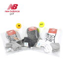 ニューバランスゴルフ メンズ 靴下 ソックス アンクル丈 抗菌防臭 シューズ柄 newbalance 0124986003 2024秋冬