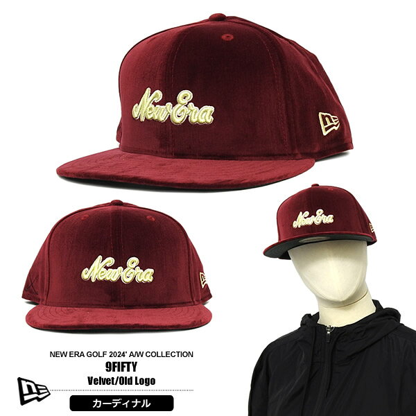 ニューエラゴルフ 帽子 キャップ メンズ 9FIFTY ベルベット ロゴ刺繍 NEWERA Velve...