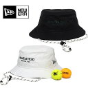 ニューエラゴルフ 帽子 ハット メンズ BUCKET01 バケットハット ナイロン 防水 ストレッチ パッカブル 抗菌 STRING ZAMZA NEWERA 2025春夏