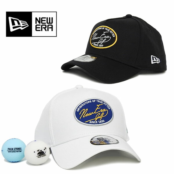 ニューエラゴルフ 帽子 キャップ メンズ 9FORTY A-Frame ストレッチコットン 手洗い可能 抗菌 オーバル..