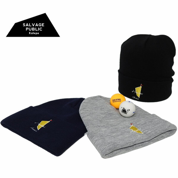 サルベージパブリックコレパ 帽子 メンズ ゴルフ ニットビーニー 保温 低刺激低アレルギー性 ハワイ SALVAGEPUBLICKOLEPA Knit Beanie DH MASTERS SVKA5026 2025秋冬