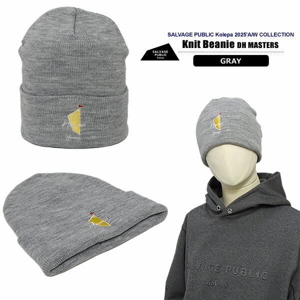 サルベージパブリックコレパ 帽子 メンズ ゴルフ ニットビーニー 保温 低刺激低アレルギー性 ハワイ SALVAGEPUBLICKOLEPA Knit Beanie DH MASTERS SVKA5026 2025秋冬