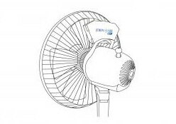 ジョキン エアー ファン JOKIN AIR FAN / 二酸化塩素 エアコン ウイルス 細菌 ニオイ 消臭 対策