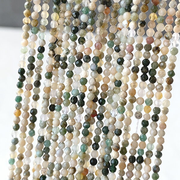 天然石インディアンアゲート（ラウンドカット）大きさ　約2mm