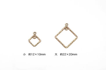 ゴールドフィルドK14GFコンポーネント(スクエア 小)大きさ 約12×10mm線径1mm1個【ラッキーシール対応】