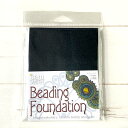 BEADSMITHBeading Foundationビーズスミスビーディングファンデーション刺繍用下地素材大きさ 約14×11mm白、黒 各2枚 合計4枚