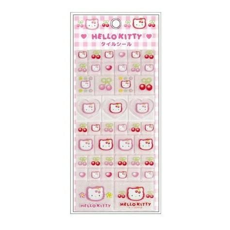 Rakuten - ハローキティ 90s タイルシール （チェリー） サンリオ グッズ シール ボンボンドロップシール ボンドロ