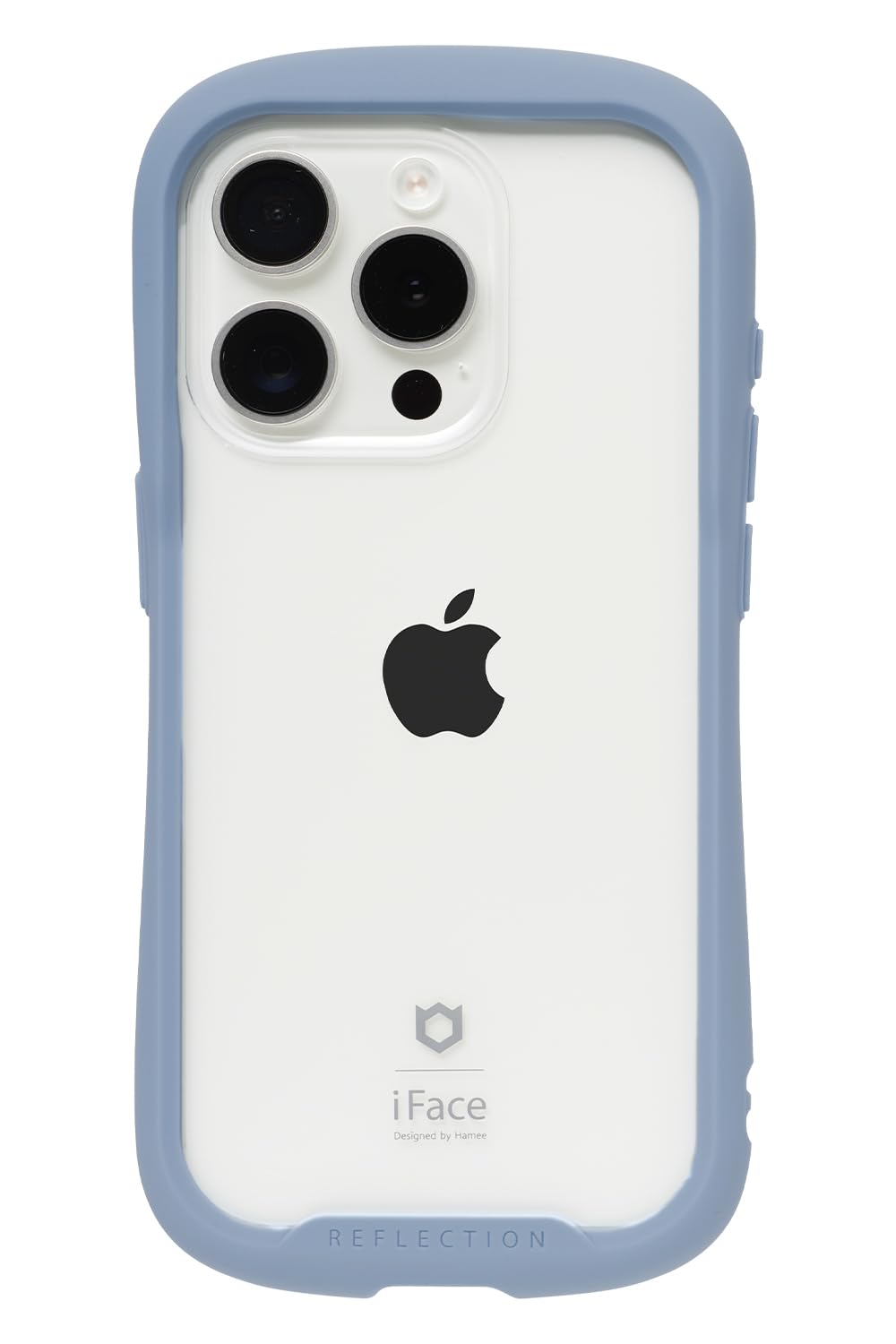 樂天商城 - iFace Reflection iPhone 15 Pro ケース クリア 強化ガラス (ペールブルー)【アイフェイス アイフォン15pro 用 iphone15プロ 用 カバー 耐衝撃 透明 ストラップホール】