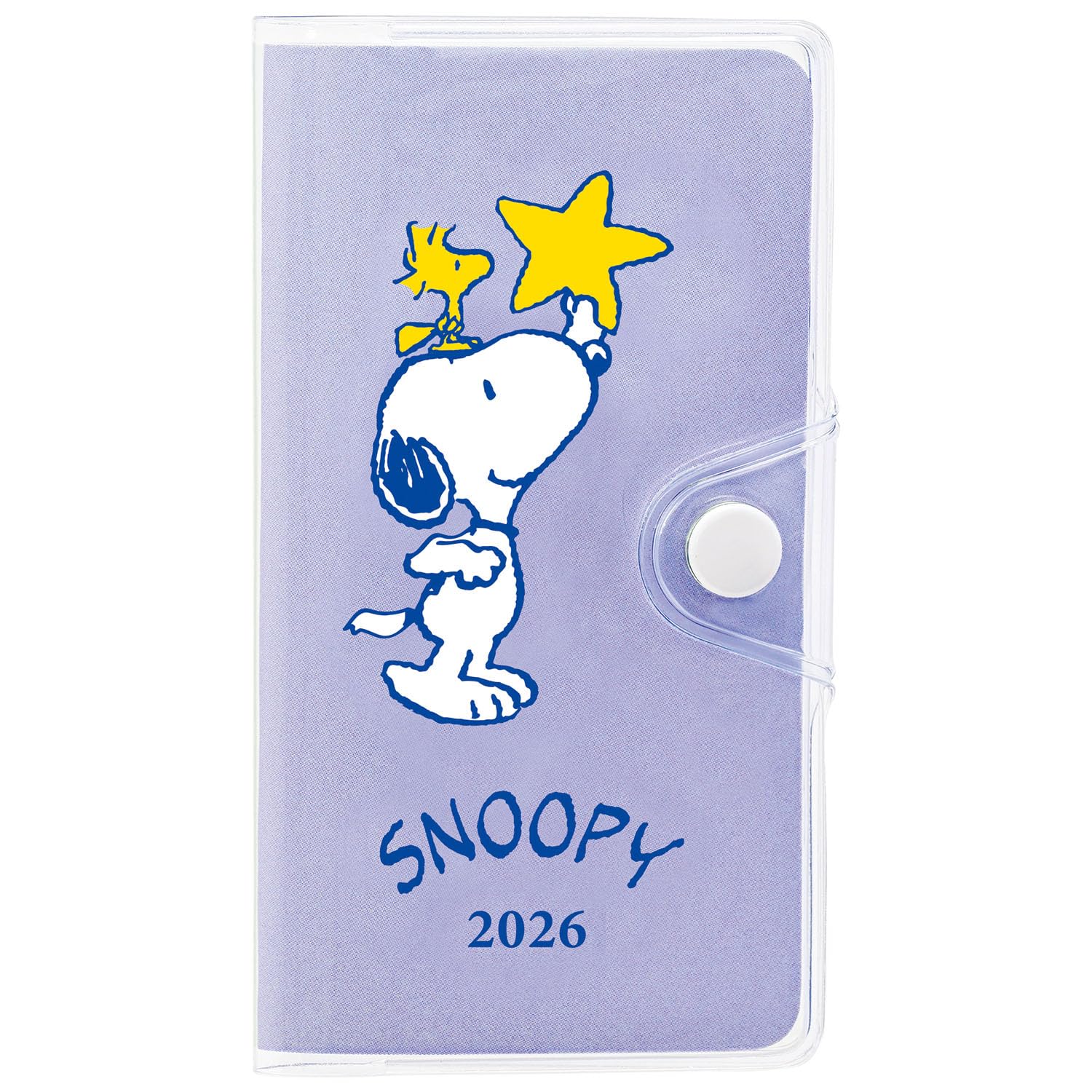 クツワ 手帳 スヌーピー 家族手帳 2026年 プチ マンスリー 日曜始まり お星さま 659SQC 2026年1月始まり