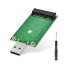 ELUTENG mSATA SSD to USB3.0 Ѵץ  5Gbps UASPб mSATA USB Ѵץ ASM1153å mSATA ץ ֥ Mini-SATA åɥơȥɥ饤֥С դϡ