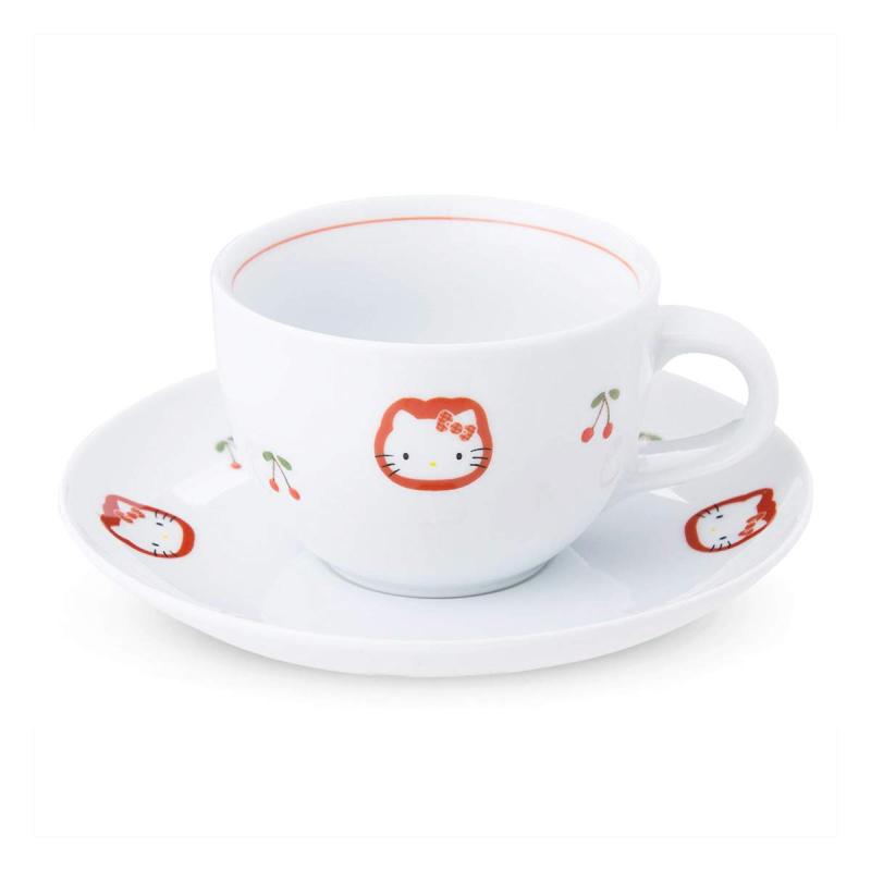 有田焼 HELLO KITTY(ハローキティ) チェリー コーヒー碗皿(カップ&ソーサー)190cc