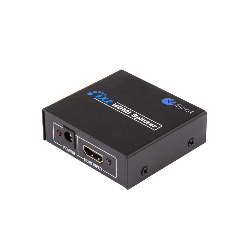 ESPOT HDMI z  12o Ή1~2 HDMIXvb^[ 2HDMIڋ@ɏo͉\ 1X2 HDMI Splitter 1.4ver 3D 4K x 2K HDCP Ή