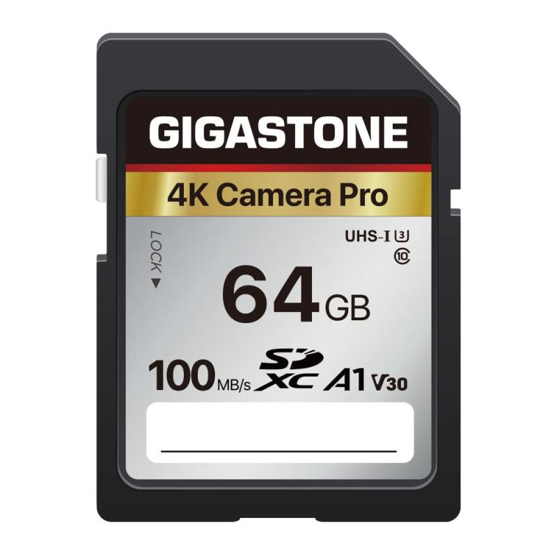Gigastone SDカード 64GB メモリーカード