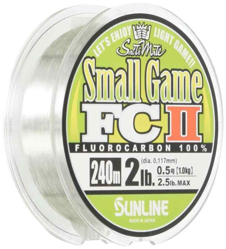 サンライン(SUNLINE) フロロカーボンライン ソルティメイト スモールゲームFC II 240m 0.5号 2lb ナチュラルクリア