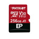 Patriot Memory A1 V30 MicroSD Memory Card 256GB Andriod Smartphones and Tablets Optimized Full HD &amp; 4K PEF256GEP31MCX