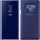 純正 ケース Galaxy Note9 ギャラクシーノート9 スマホ カバー 手帳型 動画視聴最適 CLEAR STANDING COVER BLUE ブルー 青 紺 ネイビー SC-01L SCV40