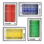 Bysameyee顕微鏡子供用スライド、プラスチック製48pcs動物昆虫植物花学生用サンプル標本ホームスクーリング生物学科学プログラム