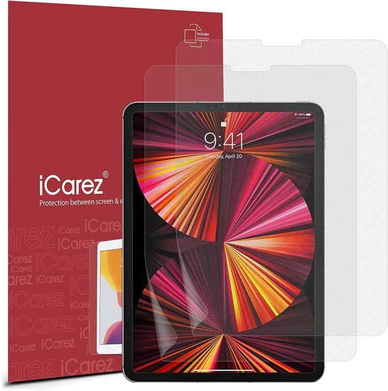 楽天パピヨンiCarez アンチグレア マット スクリーンプロテクター Apple iPad Air 4/5 Gen （10.9インチ 2022/2020） iPad Pro 11インチ （2022/2021/2020/2018） [2枚パック] 取り付け簡単 （Face IDとApple Pencil対応）