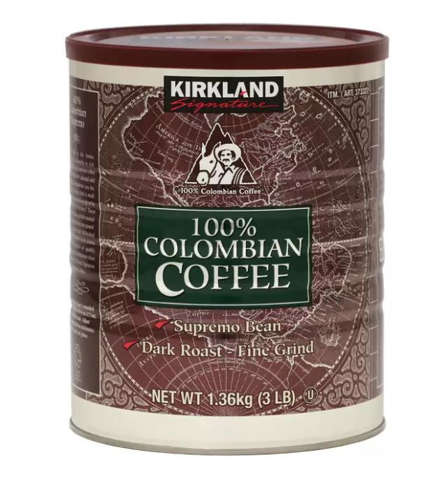 楽天KOSTKOMBO24KIRKLAND カークランド シグネチャー コロンビア コーヒー（粉）1.36kg 送料無料 コストコ商品 備品 買い置き 大容量
