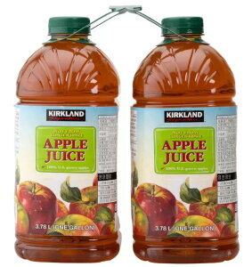 カークランド シグネチャー アップル ジュース 3.78L 2本 コストコ 商品 アメリカ産 リンゴ 100％ リンゴジュース 備品 買い置き 大容量