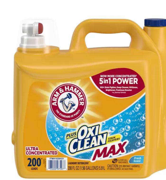 アームアンドハンマー プラス オキシクリーン 液体洗濯洗剤 5.9L 200ロード OXICLEAN