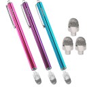 aibow タッチペン スタイラスペン iPad iPhone スマホ Android タブレット Switch 対応 3本+ペン先3個 8mm