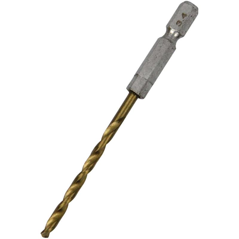 SK11(エスケー11) 六角軸 鉄ドリル 適長 ノーマル 3.4mm グレー
