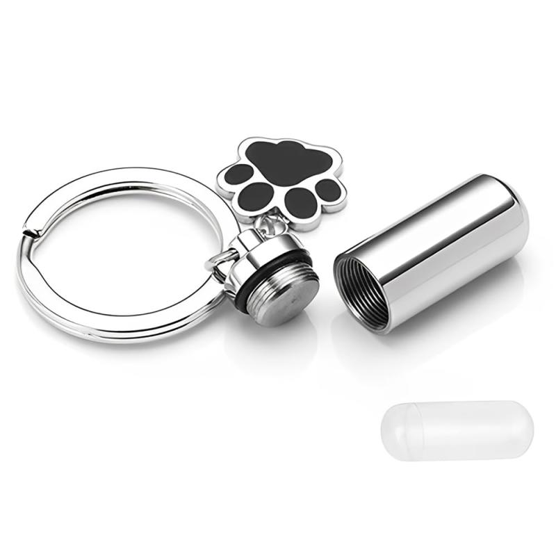 ロケットペンダント 犬用メモリアル用品 遺骨キーホルダー 遺骨カプセル 完全防水タイプ ステンレス製 高い密封性と耐久性 メンズ レディース ペットの思い出をい...