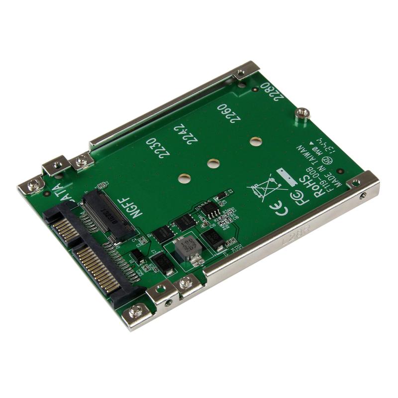 StarTech.com M.2 SSD - 2.5SATA Ѵץ ץե졼ϥ ⤵7mm SAT32M225