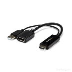 StarTech.com HDMI - DisplayPort変換アダプタ 4K/30Hz HDMI - ディスプレイポートビデオコンバーター USBバスパワー対応 HD2DP