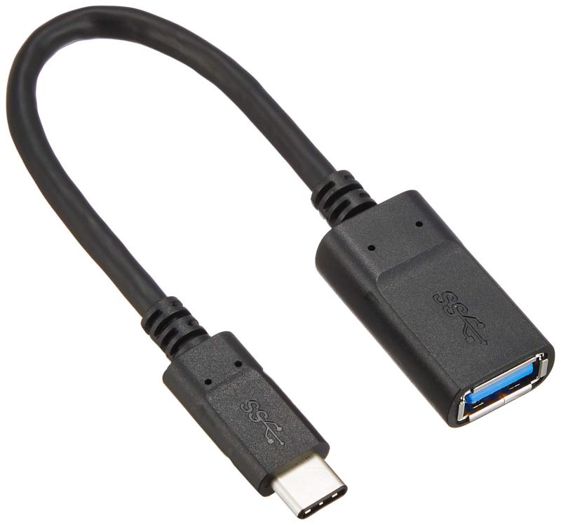 エレコム USB TYPE C ケーブル タイプC (USB C to USB Aメス ) 変換ケーブル [スマホでUSB機器が使える] 0.15m 【iPhone15 対応検証済】 ブラック MPAーAFCM01NBK